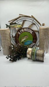 If Im Missing Ive Gone Fishing Wreath Kit