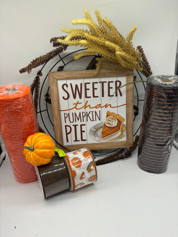 Sweeter Than Pumpkin Pie DIY Wreath Kit