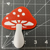 3.5" x 3" Hard Plastic Mushroom Decorative Attachment