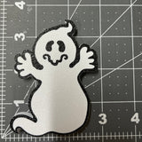 3.5" x 3" Hard Plastic Ghost Decorative Attachment