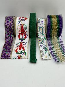 Mardi Gras Glitz and Glam Ribbon Bundle