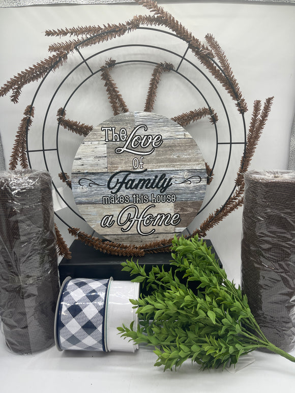 The Love of Family Wreath Kit