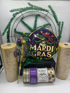 Mardi Gras Parade Wreath Kit