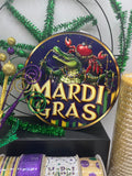 Mardi Gras Parade Wreath Kit