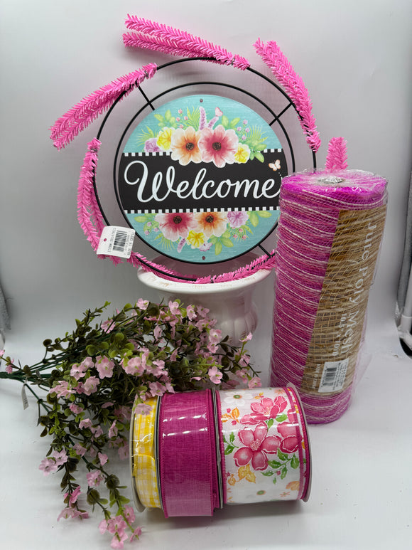 Vibrant Spring Welcome Wreath Kit