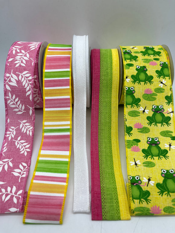 Spring Frog Ribbon Bundle