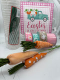 Easter Bunny Carrot Patch Wreath Kit