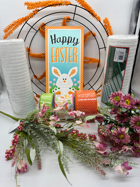 Happy Easter Bunny Wreath Kit