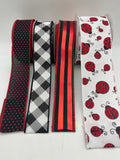 Ladybug Delight Wired Ribbon Set