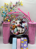 Springtime Easter Cow Wreath Kit