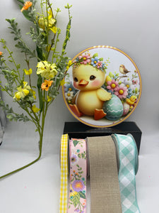 Spring Chick Floral Decor Kit