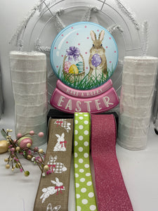 Hoppy Easter Snow Globe Wreath Kit