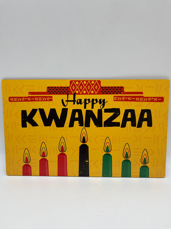 Kwanzaa Wood Sign (Choose Size)