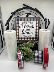 Welcome To Our Home Wreath Kit