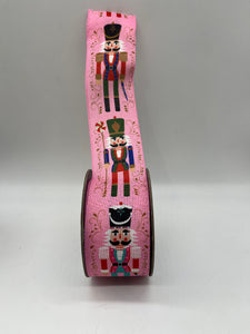 2.5" x 10yd Nutcracker Christmas Ribbon