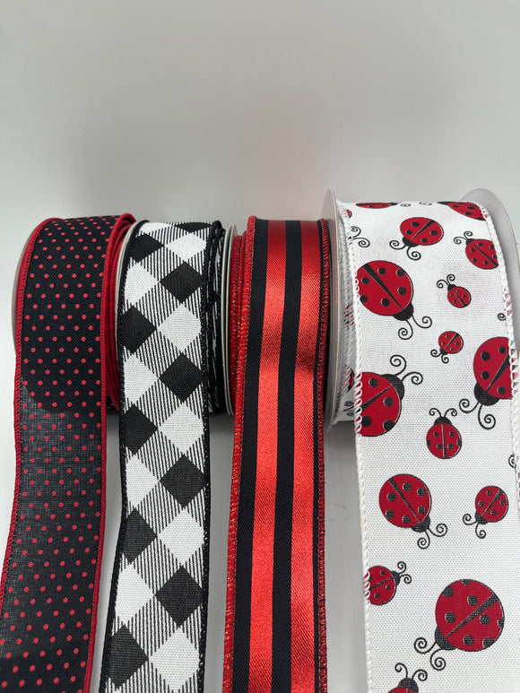 Ladybug Delight Wired Ribbon Set