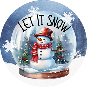 Snowman Snow Globe ( Choose Size)