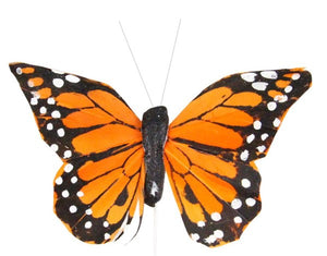 4"W Monarch Butterfly Dark Orange