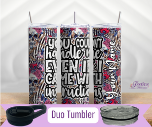 If I Came With Instructions  20 Oz Duo Tumbler (Personalized Optional)