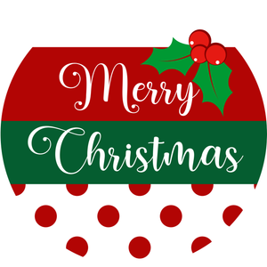 Holly Berry Merry Christmas Metal Sign (Choose size)