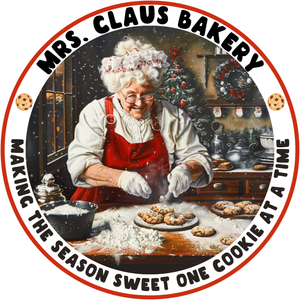 Mrs. Claus Bakery  Metal Sign (Choose size)