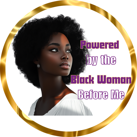 Powerful Black Woman Metal Sign (Choose Size)