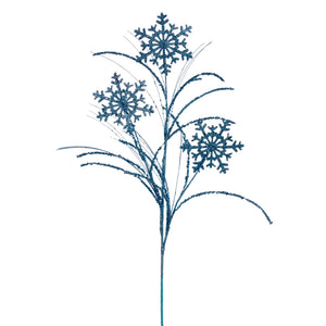 31" Baby Blue Snowflake Glitr