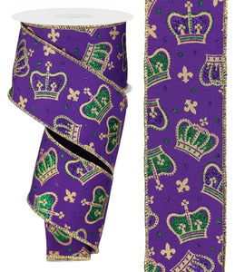 2.5"X10Yd Crowns Mardi Gras