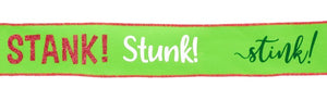 2.5"X10Yd Stink Stank Stunk/Velvet Lime/Red/White/Emerald