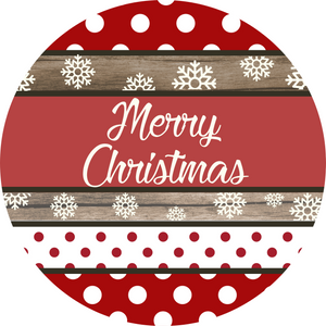Merry Christmas Rustic Metal Sign (Choose Size)