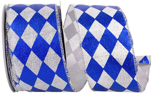 2.5" Harlequin Diamond Glitter Deluxe