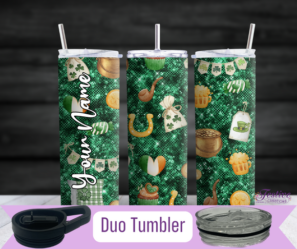 St. Patrick's Day Ornament Tumbler (Personalized Optional)
