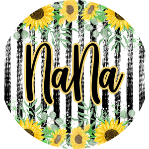 Striped Sunflower Nana Sign (Choose Size)