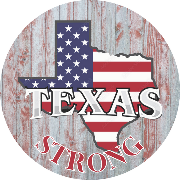 Texas Strong Metal Sign (Choose Size)