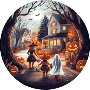 Trick or Treat Kids Metal Sign (Choose Size)