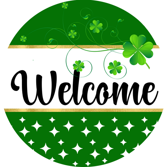 Welcome St. Patricks Sign  (Choose size)