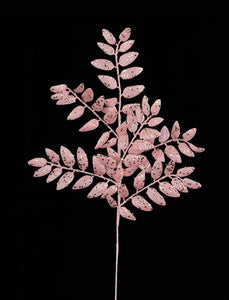 21"L Glitter Honey Locust Spray Light Pink