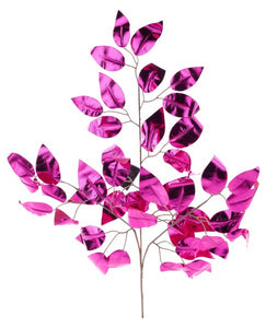 23"L Metallic Ficus Spray 12Pcs/Bdl, Hot Pink