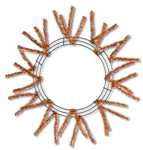 15"Wire,25"Oad-Pencil Work Wreath 18 Ties,Met Copper