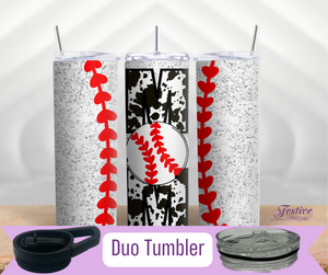 Baseball Mom Duo Tumbler | 20 oz Insulated Metal Tumbler