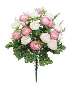 Ranunculus Bush Pink/Blush x18 22"