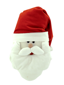 Plush Santa Face 9"W x 15" H