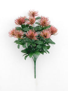 17" Chrysanthemum- Burgundy (Plastic)