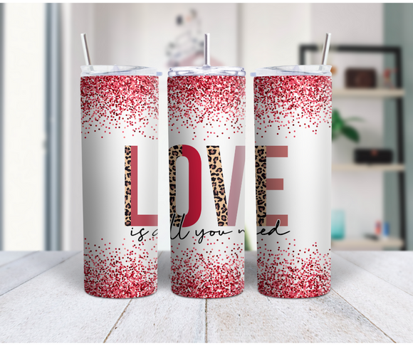 All You Need Is Love Skinny 20 Oz Duo Tumbler