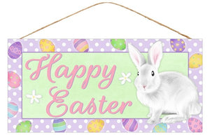 12.5"L X 6"H Happy Easter Sign