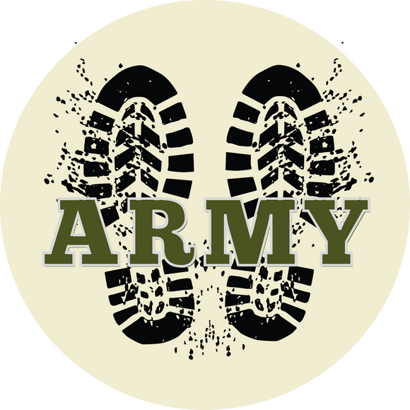 Army Boots Sign (Choose Size)