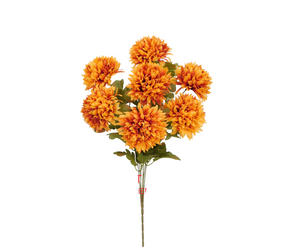 23" Chrysanthemum Bush X 7 Rust