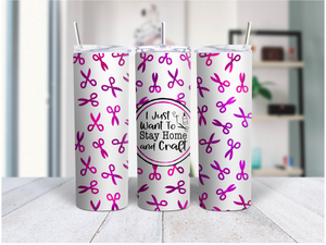 Stay Home and Craft  20 Oz Duo Tumbler