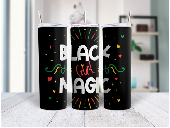 Black Girl Magic 20 Oz Duo Personalized Drink Tumbler