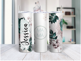 Mama Floral  20 Oz Duo Tumbler (Personalized Optional)